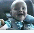 宝宝过隧道。。那表情看一次我就笑一次。。。.gif