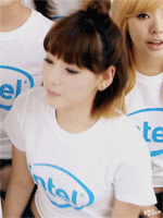 好甜的妹子～.gif